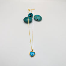 Load image into Gallery viewer, Persian Heart Shape Love Turquoise Pendant