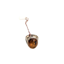 Load image into Gallery viewer, Amber Silver ring