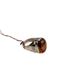 Load image into Gallery viewer, Amber Silver ring