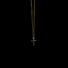 Load image into Gallery viewer, Cross Pendant with Diamond - 14k Yellow Gold