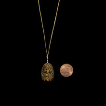 Load image into Gallery viewer, Tiger's Eye Kwan Yin Buddha Pendant / Protection AMULET