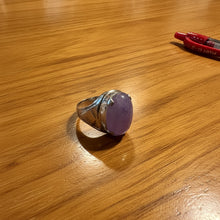 Load image into Gallery viewer, Purple Jade Ring / Imperial Jade Silver ring
