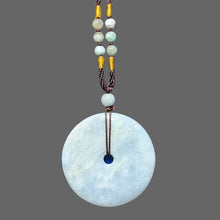 Load image into Gallery viewer, Jade Healing Pendant - Donut Circle Symbol