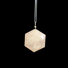 Load image into Gallery viewer, Rose Quartz Star pendant
