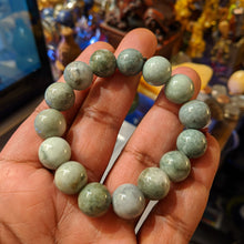 Load image into Gallery viewer, Jade Bracelet, Green to white Jade, natural Color Jade
