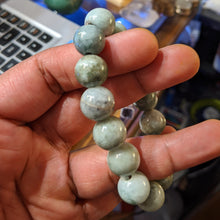 Load image into Gallery viewer, Jade Bracelet, Green to white Jade, natural Color Jade