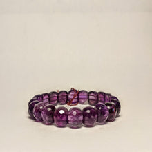 Load image into Gallery viewer, Amethyst gem cut bracelet -  natural stones