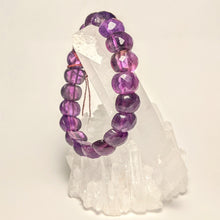 Load image into Gallery viewer, Amethyst bracelet -  Gem cut natural Royal Amethyst