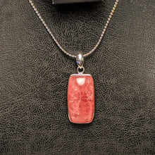 Load image into Gallery viewer, Rhodochrosite pendant -Silver casing