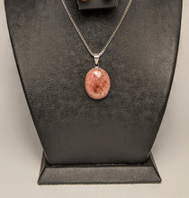 Load image into Gallery viewer, Rhodochrosite pendant -Silver casing