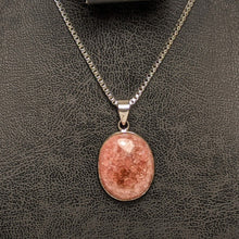 Load image into Gallery viewer, Rhodochrosite pendant -Silver casing