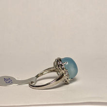 Load image into Gallery viewer, Aquamarine Silver ring