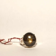 Load image into Gallery viewer, Star Black Sapphire/ Golden Sapphire ring/ Star Sapphire