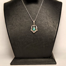 Load image into Gallery viewer, PREMIUM COLLECTION - Natural Emerald and Diamonds Pendant