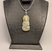 Load image into Gallery viewer, Jade Buddha pendant - Kwan Yin /green Jade