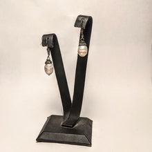 Load image into Gallery viewer, Natural Pearl earrings - Vintage Pearl Sterling Silver earrings