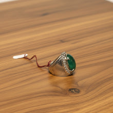 Load image into Gallery viewer, Jade Healing Ring - Imperial Jade Sterling Silver