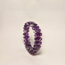 Load image into Gallery viewer, Amethyst bracelet -  Gem cut natural Royal Amethyst