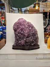 Load image into Gallery viewer, Rutilated Amethyst Geode on stand - Crystal Collection / Natural Royal Amethyst