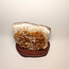 Load image into Gallery viewer, Crystal collection - Citrine Geode on stand / Natural Golden Citrine on stand