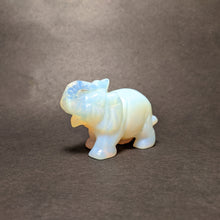 Load image into Gallery viewer, Crystal collection - Opalite Elephant trunk up/ Republican Elephant