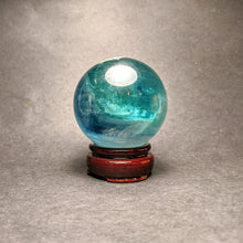 Load image into Gallery viewer, Fluorite Quartz Sphere  / green Fluorite- Crystal Collection