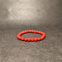 Load image into Gallery viewer, Rose cut Coral bracelet - natural Coral
