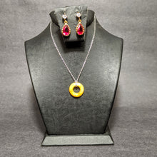 Load image into Gallery viewer, Yellow Jade Wealth Coin pendant - medium