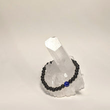 Load image into Gallery viewer, Onyx and Lapis lazuli bracelet