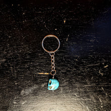 Load image into Gallery viewer, Turquoise skull Key Ring - Crystal Collection