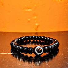 Load image into Gallery viewer, Black and Fire Agate Bracelet