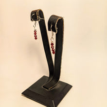 Load image into Gallery viewer, PREMIUM COLLECTION - Ruby Sterling Silver earrings