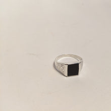 Load image into Gallery viewer, American Onyx ring / Sterling Silver handmade ring