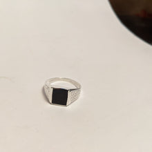 Load image into Gallery viewer, American Onyx ring / Sterling Silver handmade ring