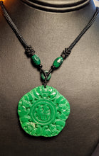 Load image into Gallery viewer, Jade medallion pendant - green Jade