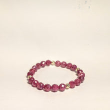 Load image into Gallery viewer, PREMIUM COLLECTION - Ruby bracelet with 14k yellow gold