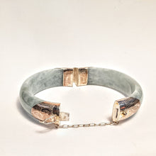 Load image into Gallery viewer, PREMIUM COLLECTION - JADE Silver cuff bangle / bracelet
