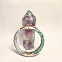 Load image into Gallery viewer, PREMIUM COLLECTION - JADE Silver cuff bangle / bracelet