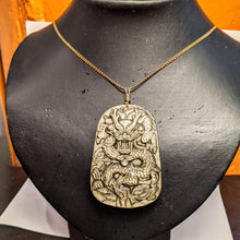 Load image into Gallery viewer, PREMIUM COLLECTION - Gold Sheen Obsidian Dragon Pendant