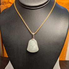 Load image into Gallery viewer, PREMIUM COLLECTION - Jade Buddha 14k yellow gold pendant