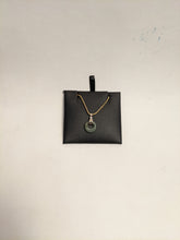 Load image into Gallery viewer, PREMIUM COLLECTION - Jade Wealth Coin 14k yellow gold & diamond pendant