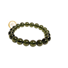 Load image into Gallery viewer, PREMIUM COLLECTION - Natural Moldavite Bracelet / (NOT A FAKE STONE)