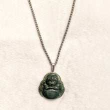 Load image into Gallery viewer, PREMIUM COLLECTION - Jade Buddha 925 sterling Silver pendant