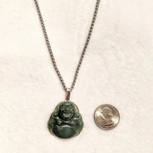 Load image into Gallery viewer, PREMIUM COLLECTION - Jade Buddha 925 sterling Silver pendant