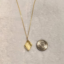 Load image into Gallery viewer, PREMIUM COLLECTION - High frequency Pineapple cut Citrine pendant 14k yellow gold