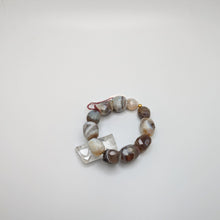 Load image into Gallery viewer, Botswana Agate Bracelet - faceted natural stones