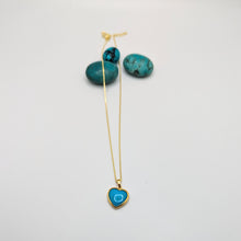 Load image into Gallery viewer, Persian Heart Shape Love Turquoise Pendant
