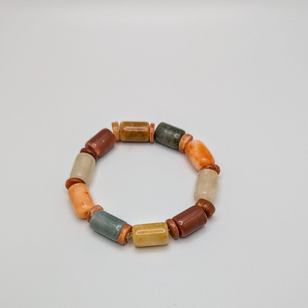 PREMIUM COLLECTION - Multi Color Jade bracelet / AKA Jade candy bracelet