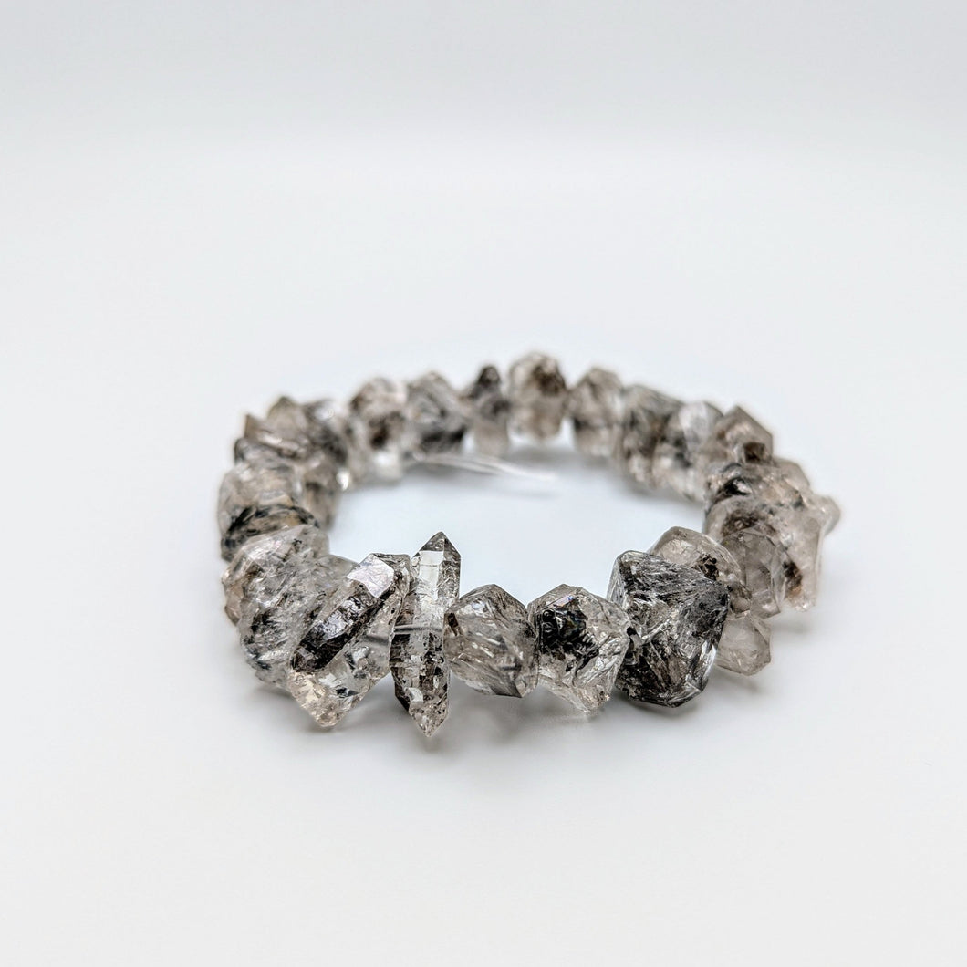 Herkimer Quartz Diamond Bracelet