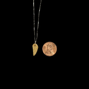 Yellow Jade Leaf Pendant